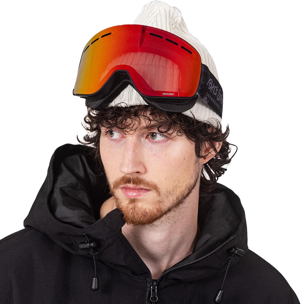 

BLACKSNOW GG03 B Snowboard Paint Goggles, Unisex, Black/Red