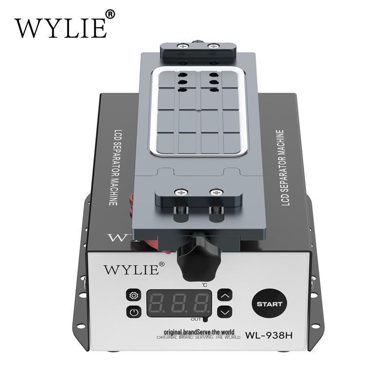 Weili WL-938H Screen Separator: Straight/Curved Screen Repair with Built-in Pump and 360° Rotation.