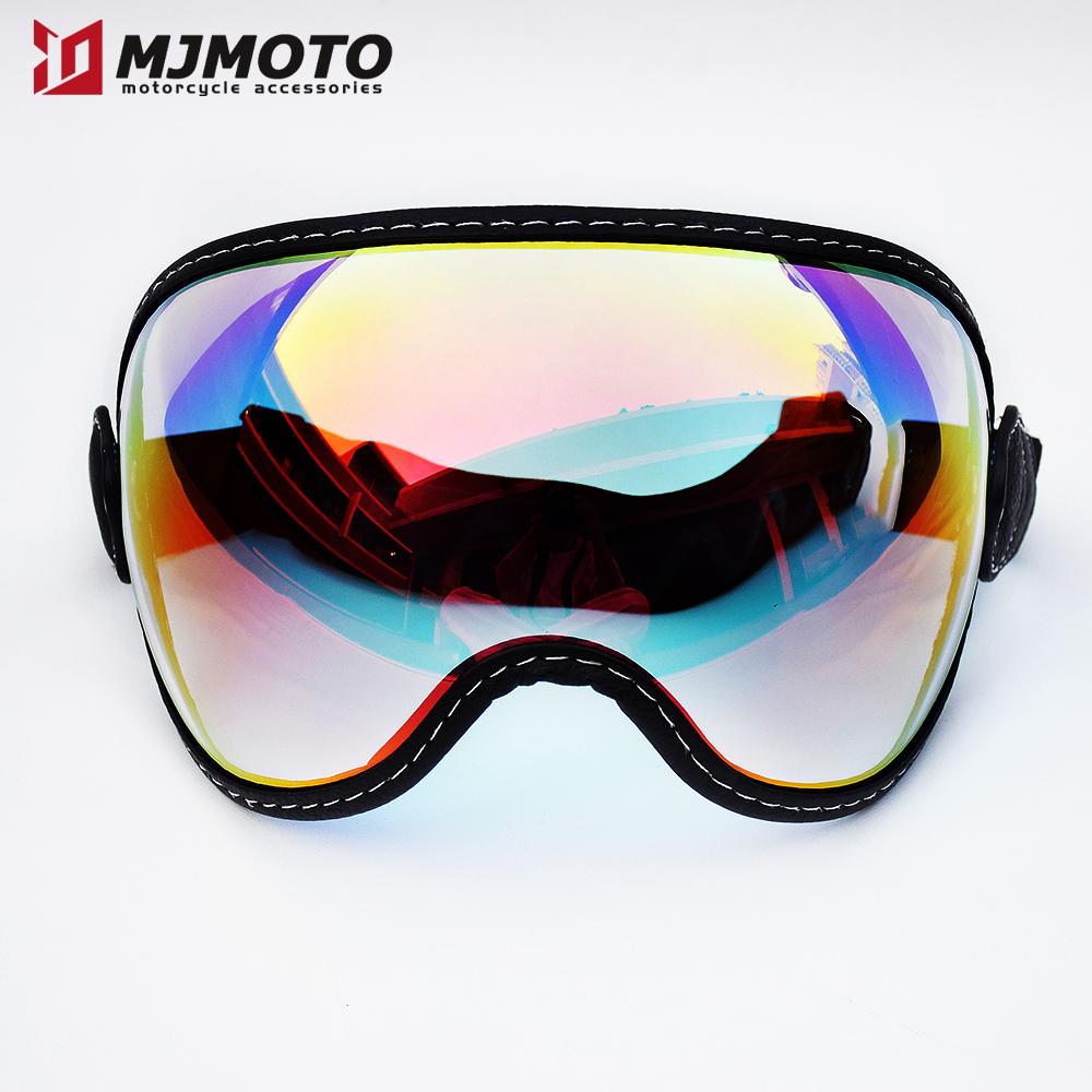 Motorcycle Helmet Bubble Shield Visor Lens for Shoei Ex-Zero Helmet Goggle Lens Multi Color Retro Helmet Glasses Men Menson