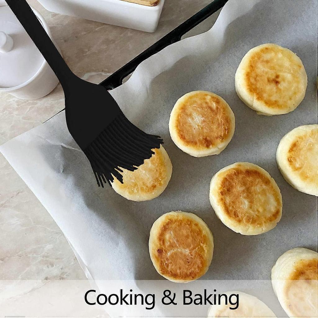 Pastry Brush, Basting Brush Silicone Brush Grill Brush for Cooking Baking (Black)