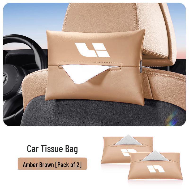 Ideal Car Tissue Box - Hanging Pull-out Design for Armrest