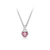 Swarovski Heart Necklace Pink Rhodium 5757789