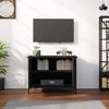 VidaXL Meuble TV avec portes noir 60x35x45 cm bois d'ingénierie 826295