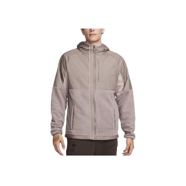 Nike Color Block Long Sleeve Hooded Jacket Men Jacket Light-Brown DX8453-209