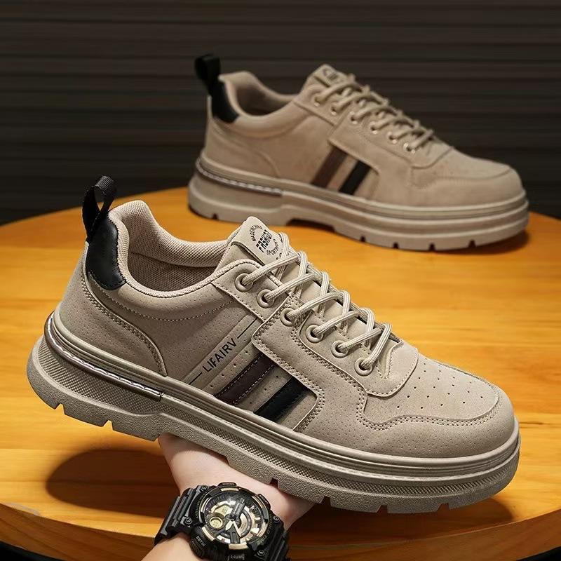Men's shoes 2024 new autumn wear-resistant construction site work leisure labor insurance shoes youth mountaineering Martin sports tide shoes