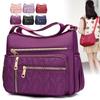 Damen Single Shoulder Crossbody Tasche - Große Kapazität Nylon Canvas mit Mehreren Fächern für Mütter
