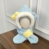 2-In-1 Hat Scarf Set Thick Fluffy Windproof Warm Integrated Hat And Scarf Cartoon Ear Hooded Scarf For Kids For Boys Girls
