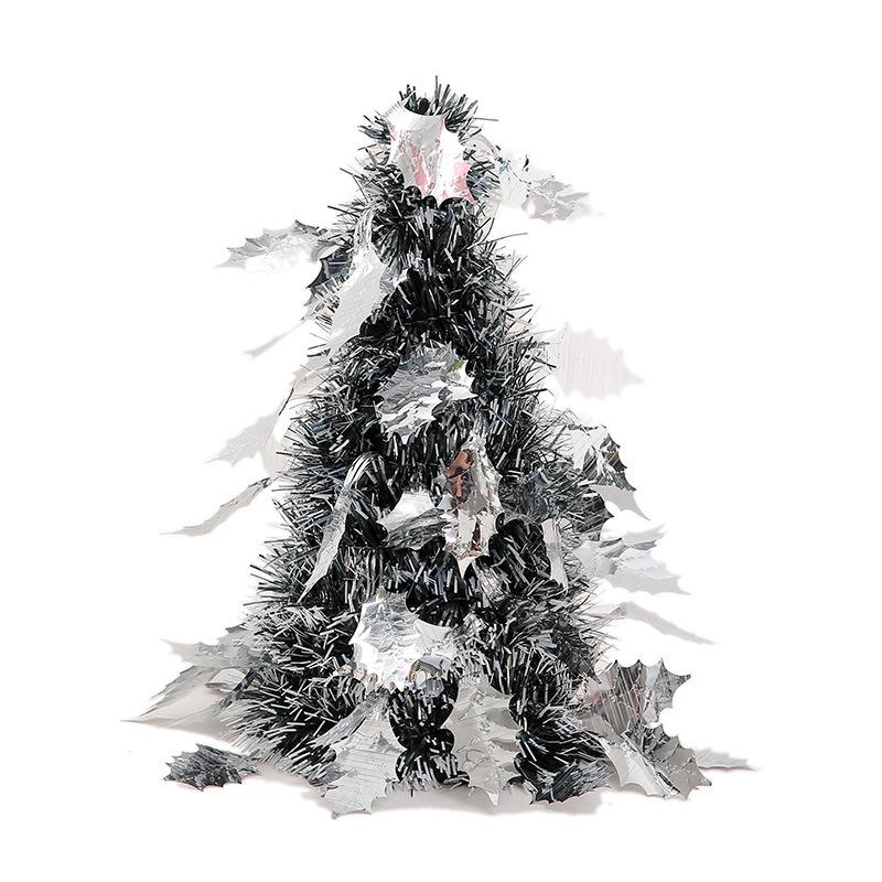 Kreativer Mini-Schreibtisch-Weihnachtsbaum, Gehäkelter Weihnachtsbaum, Weihnachtsdekorationen