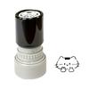 Cat Pattern Stamp with Black Cat Illustrations Seal Compact Creative Portable Stamp for Journals Cards Planners