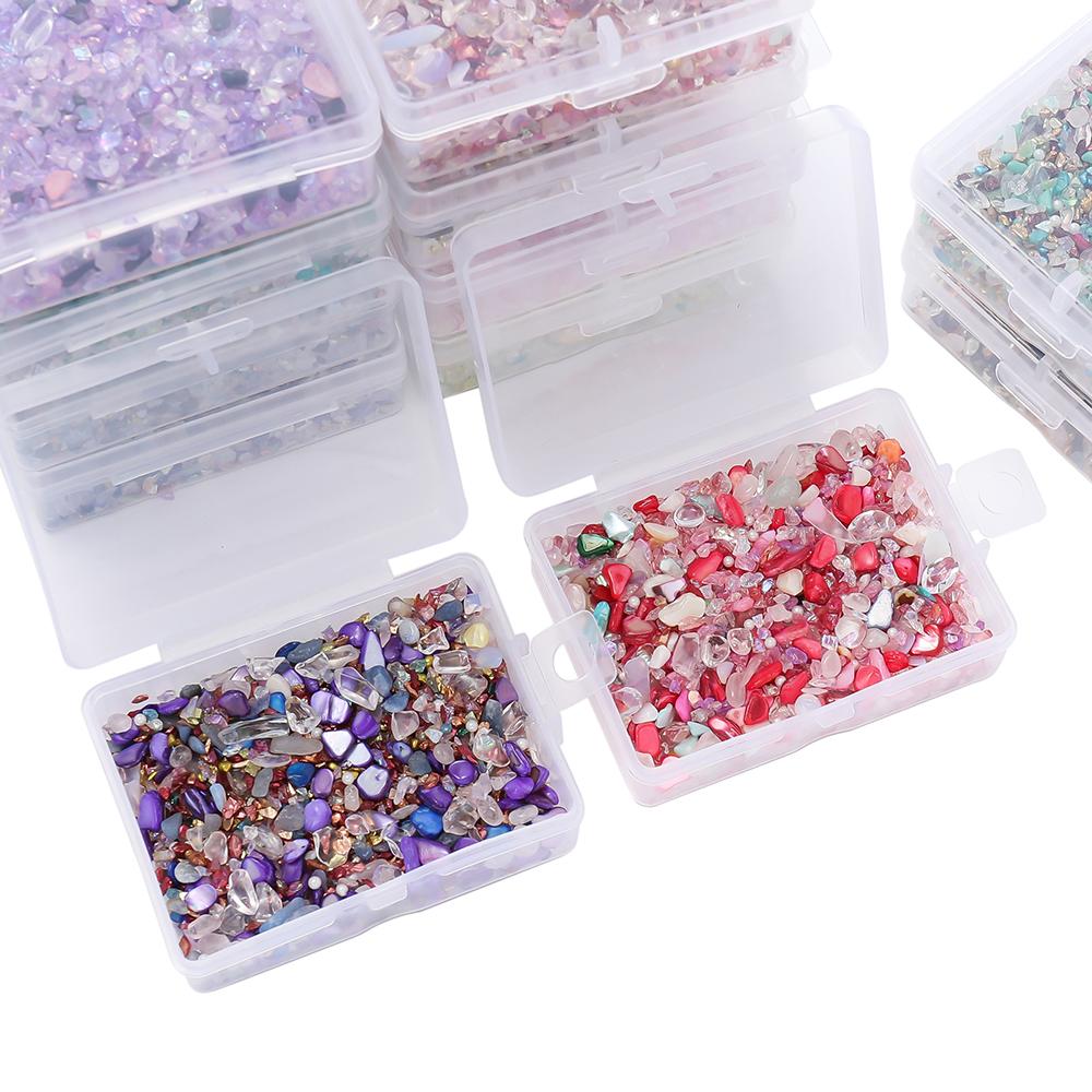 50g/Box Mixed Glass Crystal Crushed Stone Epoxy Resin Fillers Material for DIY Resin Jewelry Making Accessories Nail Art Crafts
