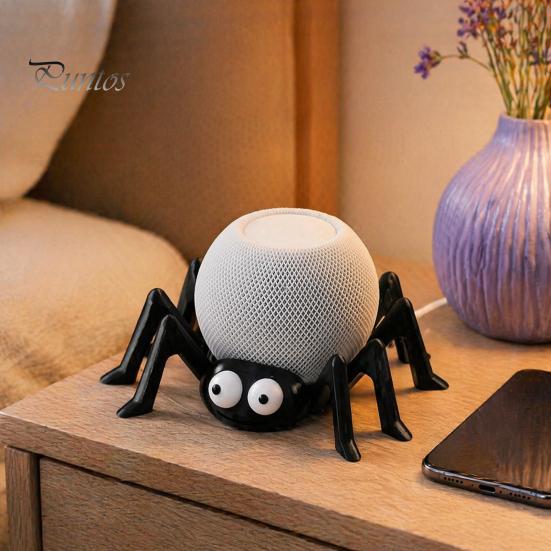 Unique Home Accents Spider Shape Table Stand Holder Compatible with Alexa Echo Dot 4/5 & Living Room Display Piece HomePod Mini, Decorative