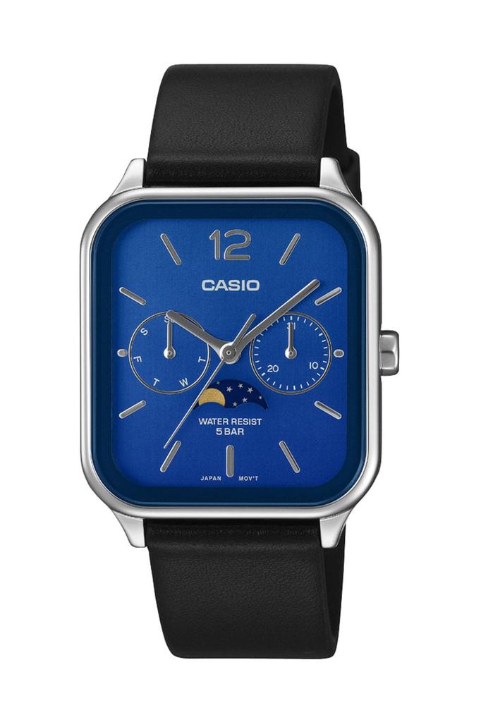 Casio Collection Watch Moon Phase Function MTP-M305L-2AJF Men's Blue/Black