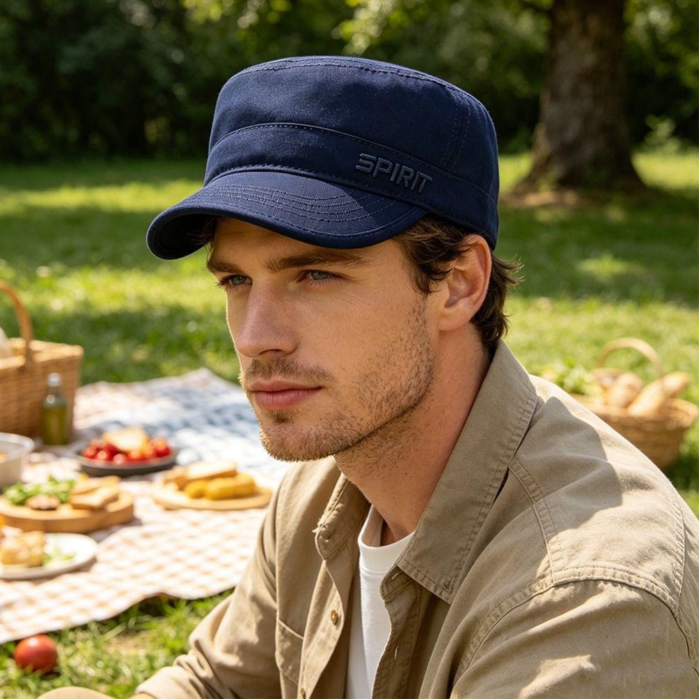 Casual Baseball Cap Anti-UV Peaked Cap Fashion Flat Top Hat Spring Summer