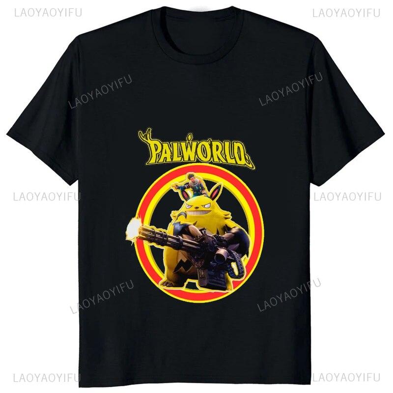 New Game Palworld Printed T-shirt Casual Fashion Loose Harajuku Women T Shirt Streetwear Hip Hop Korea Style Y2k Unisex Tshirt