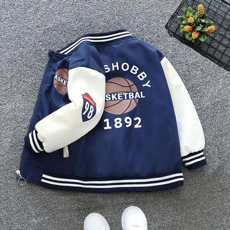 Spring Autumn Baby Boys and Girls Jacket Fashion Cartoon Bear Pattern Kids Windbreaker Coats For Children Outerwear Clothing 2-12Year