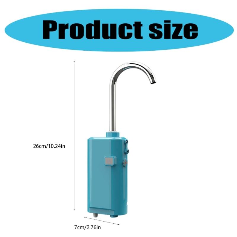 Water Oxygen Pump with LED Light 2600mAh Fish Aerator Pump Hand Washing Tool Fishing Gear Auto Induction Fishing Tap