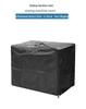 Handheld 420D Oxford Cloth Sewing Machine Storage Bag - Black Mini Manual Home Cover