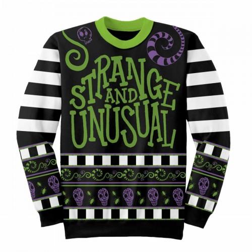 Beetlejuice Unisex Adult Strange And Unusual Knitted Jumper
