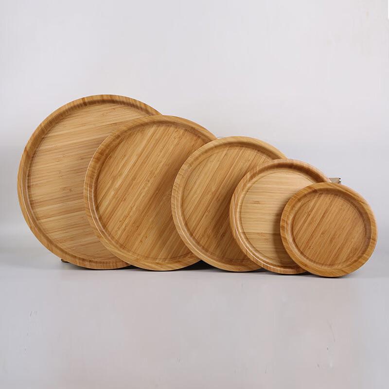 Bamboo Round Serving Tray