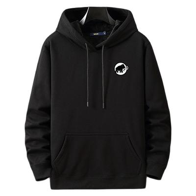 Autumn and Winter Fleece Pullover Hooded Sweatshirt with Added Fat and Loose Fit Large Size L-12XL Super Soft and Comfortable Fit