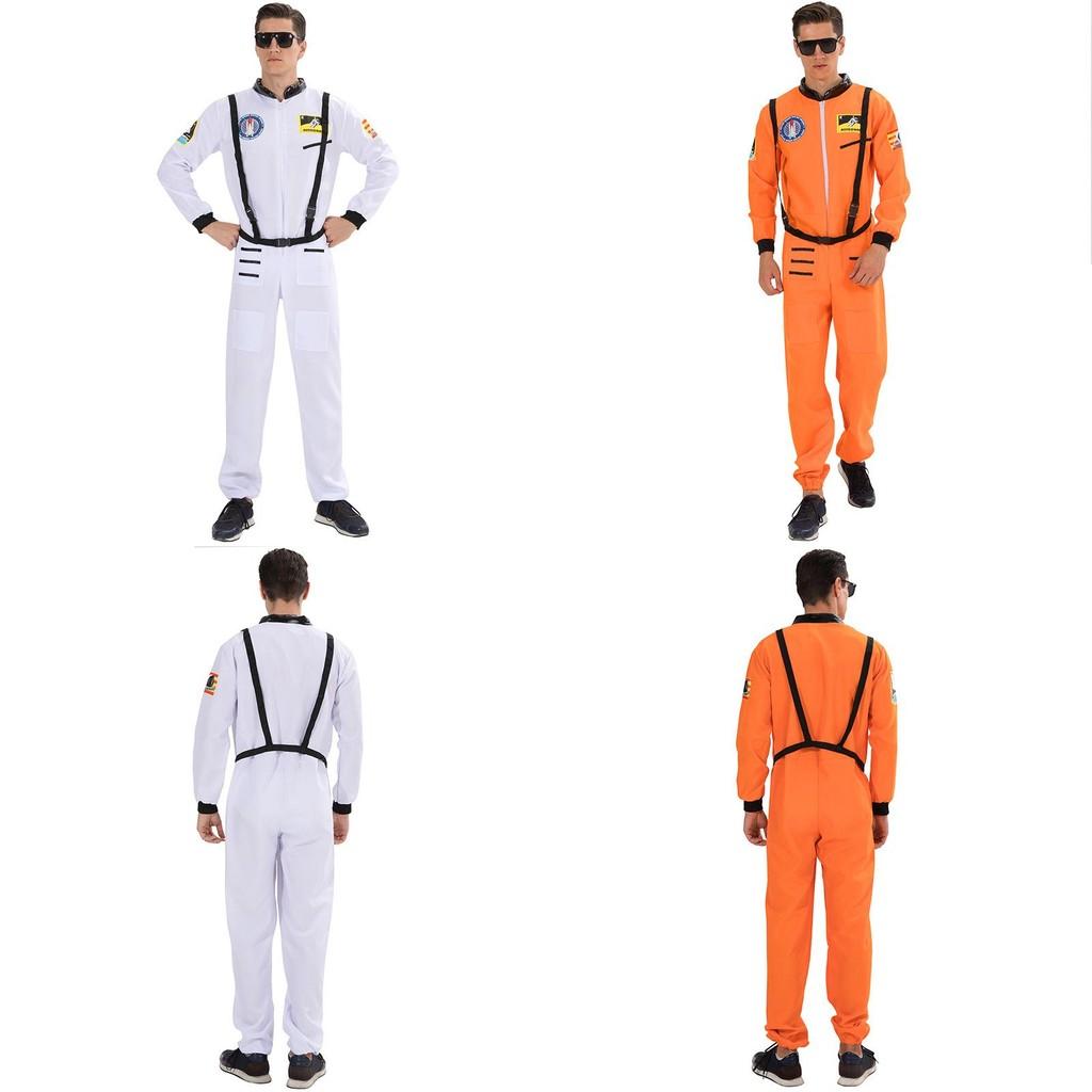 Astronautenkostuum voor volwassenen, gemaakt van ademend polyester, voor thema-evenementen
