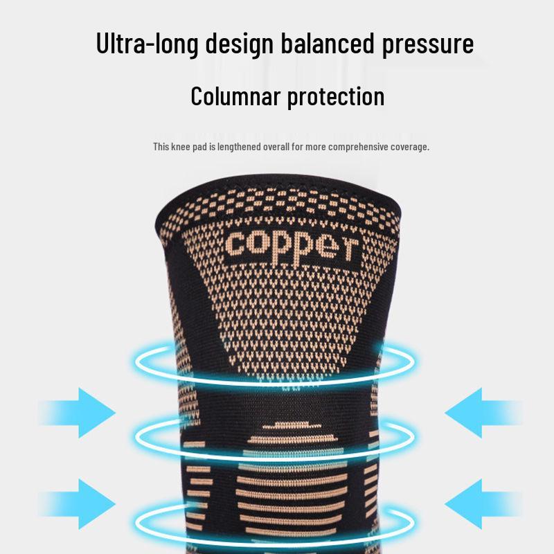 Copper Fiber Knee Pads for Sports: Breathable Support for Basketball, Cycling, Running & Fitness