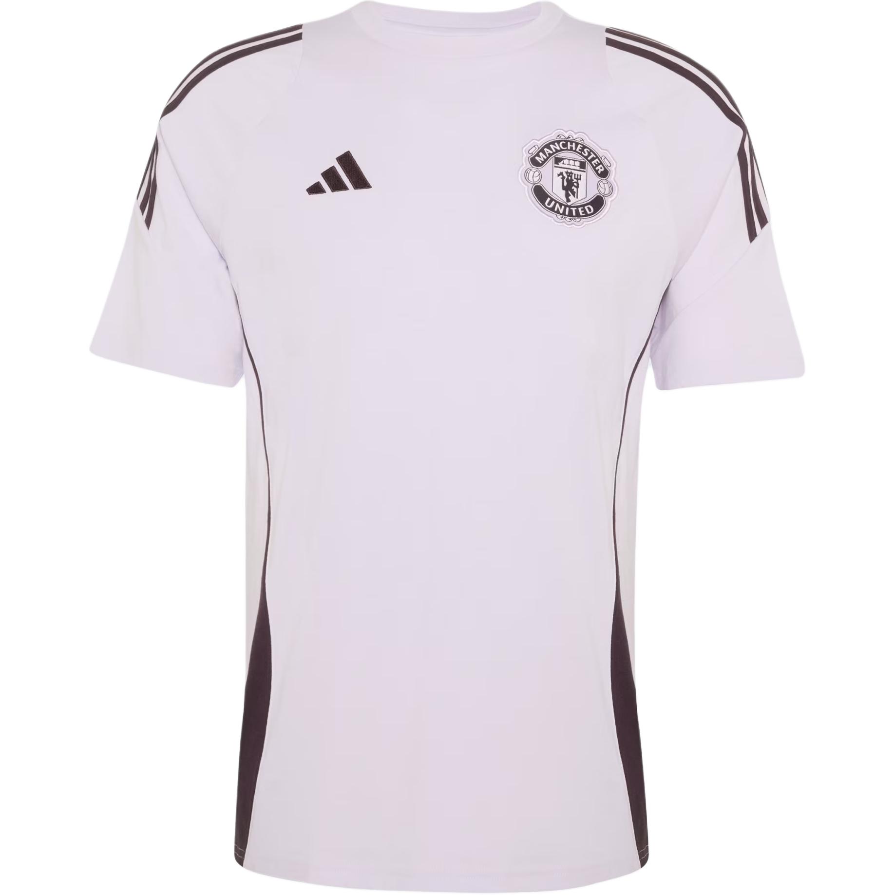 Adidas Manchester United Tiro 25 Striped Crew Neck T-Shirt Men Tops KA8925 XL