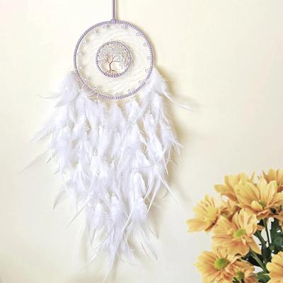 Wall Hanging Dream Catchers Gem Crystal Tree Of Life Dream Catcher Home Decoration Room Wind Chimes Ornaments Dream Catchers