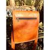 Cool leather shoulder bag, leather bag + handle, stylish leather messenger, crossbody/shoulder bag, unisex leather satchel, fairtrade purse