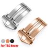 18mm 20mm Stainless Steel Watch Buckle for TAG Heuer Solid Folding Metal Buckles for Silicone Watchband Double Button Clasp