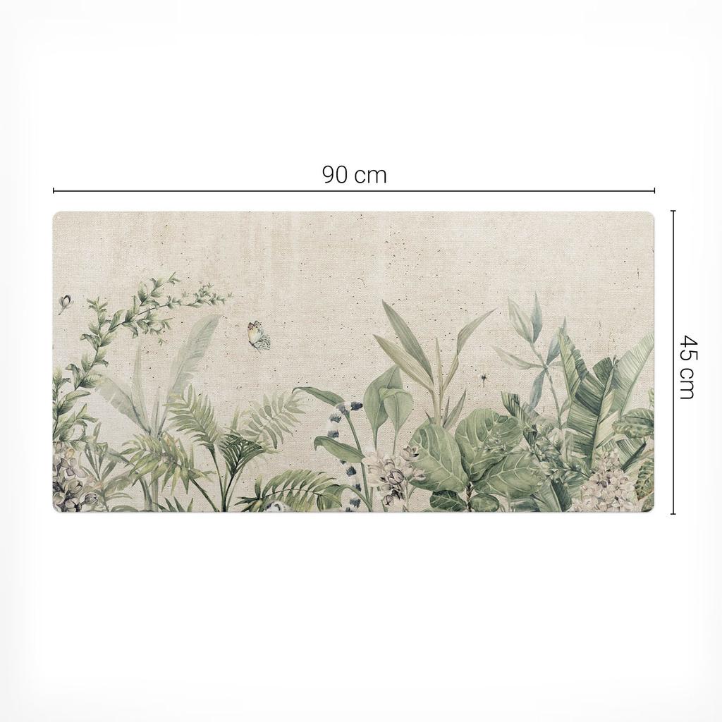 Exotic Jungle Vinyl Workplace Protective Pad 90x45 Cm