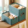 Storage Box Space-saving Foldable Large Capacity Clothes Storage Organizer for Wardrobe Closet Shelf