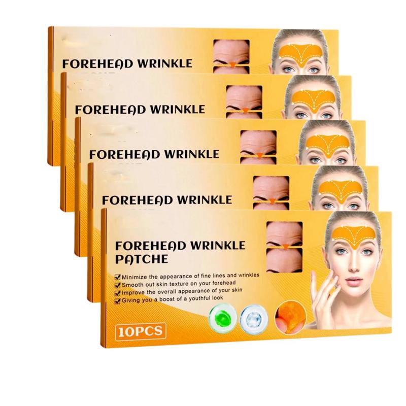 Forehead Wrinkle Patch Reduce Fine Lines Firming Smoothing Tighten Forehead Collagen Gel Patch Skin Care Stickers for Women 5box