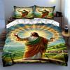 Radiant Figure Landscape. Bedding Duvet Cover Sets Duvet Covers Pillowcases Gifts (1 * Duvet Cover 2 * Pillowcases, Without Duvet Insert)