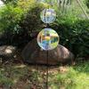 Reflective Windmill Pinwheels with Stakes for Garden Decor Bird Devices Deterrent Scare Birds Away from Yard Patio Farm
