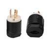 תקע נעילה אמריקאי NEMA L6-15, 15A 250V, תקע אמריקאי תלת-פיני נגד משיכה