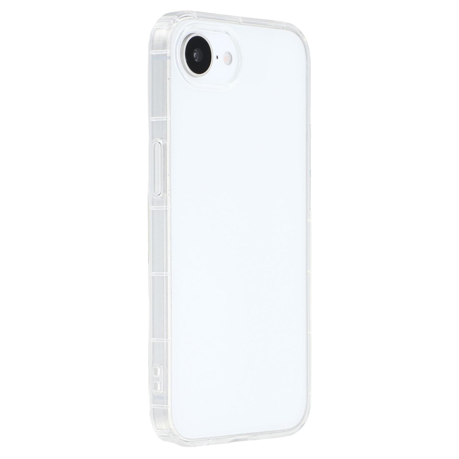 

For iPhone 16e Phone Case Transparent TPU Cover Airbag Protection (Big Rear Lens Hole) Type A