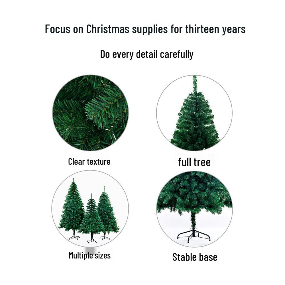Encrypted Green Simulation Christmas Tree for Holiday Home Decor