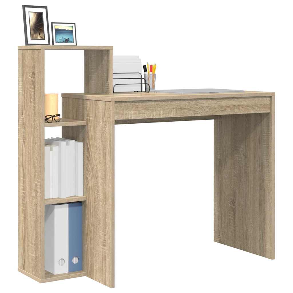 Desk In Sonoma Oak Finish 100 X 40 X 90 Cm Particleboard