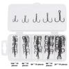 50Pcs/Box Barbed Treble Fishing Hook Iron Three Claw Fishhook Triple Fishing Hook  Fishing Tool