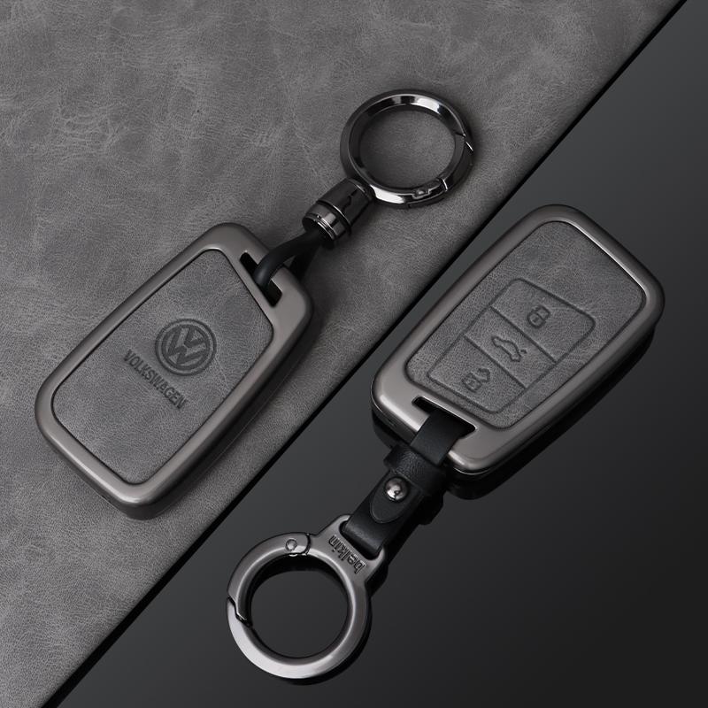 For VOLKSWAGEN VW Zinc Alloy Leather Car Key Cover For VW Volkswagen Magotan iguan MK2 Passat B8 CC Passat B8 Remote Fob Protect