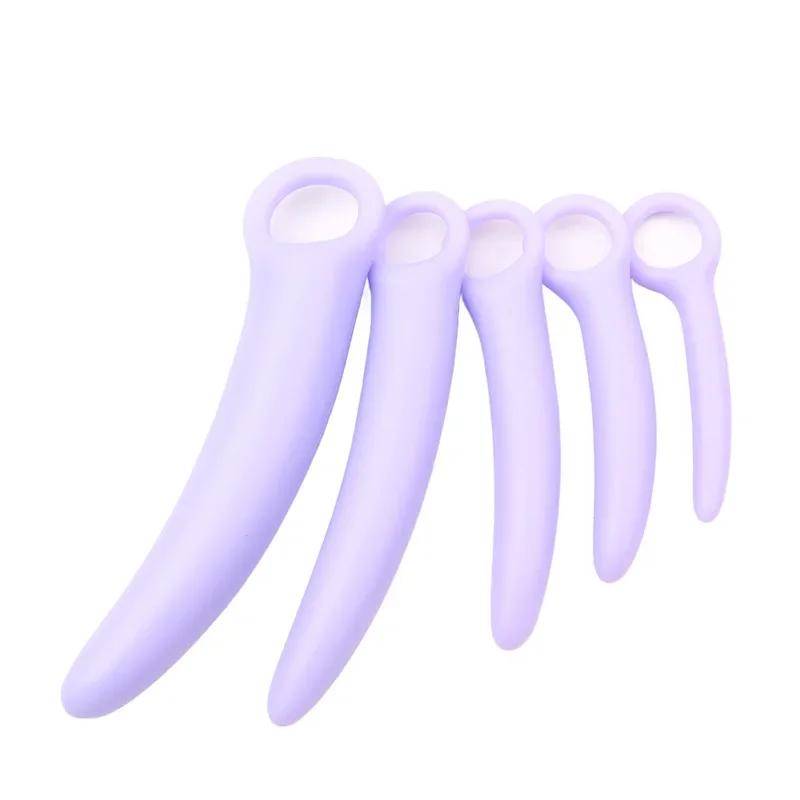 Erotic 5-Piece Dilator Kit  Vaginal Muscle Training Strengthen Rejuvenate Anal Plugs Sex Health Toy Pleasure