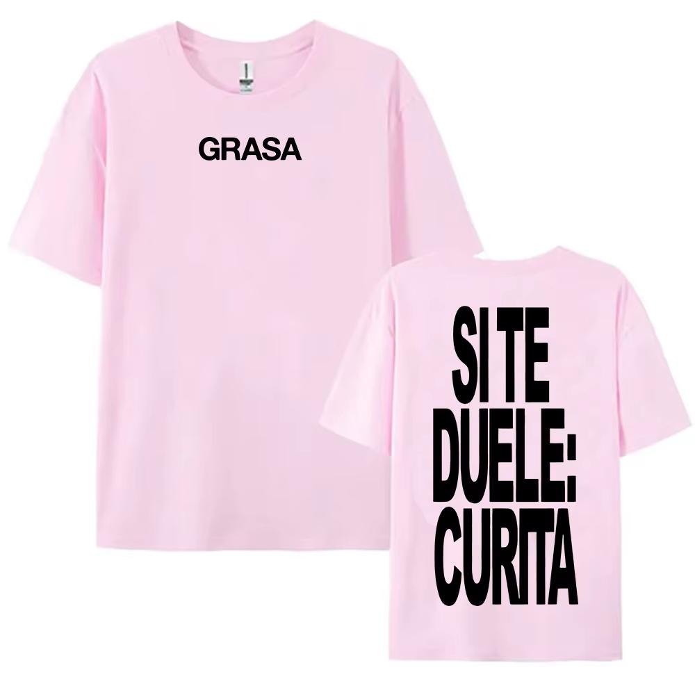 TIENES QUE APRENDER A AMARTE Tshirts SI TE DUELE CURITA Print T-shirt Nathy Peluso Singer Graphic T Shirt Cotton Tees Camisetas