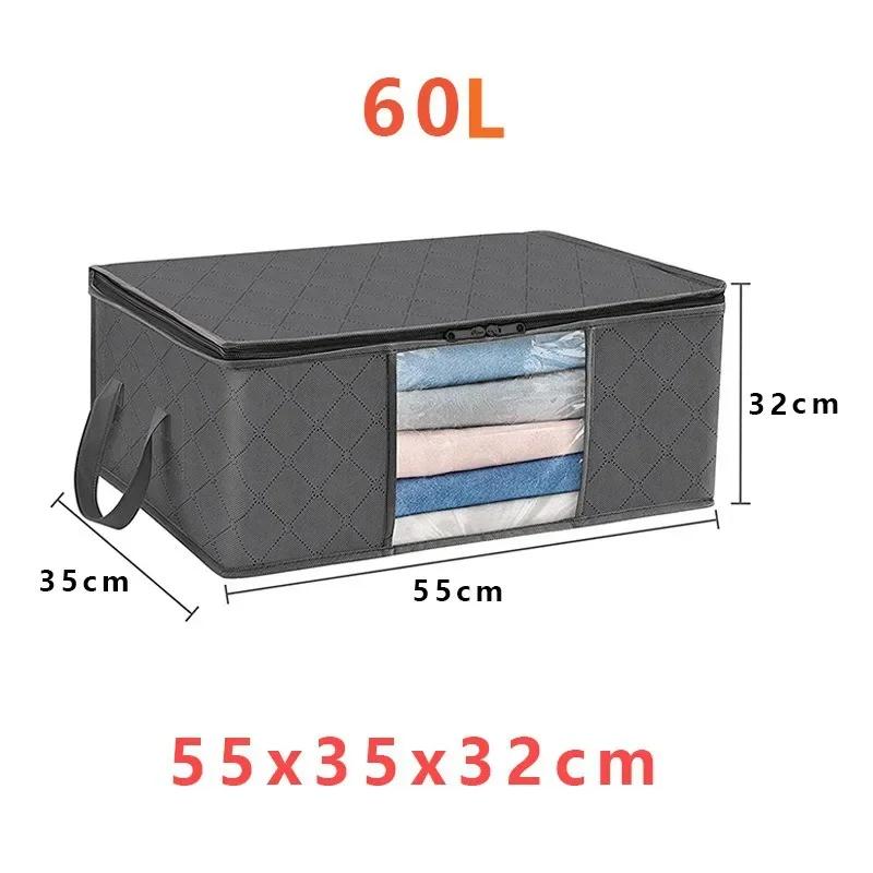 Large Foldable Storage Bag Clothes Travel Suitcases Organizer Reusable Shopping Bags Blanket Storage Bags Storage Containers