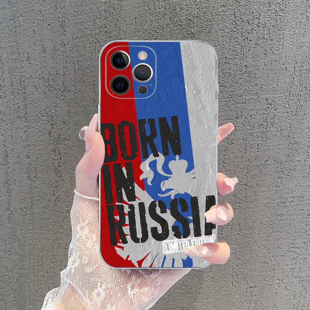 Flag Of Russia Phone Case For IPhone 17 16 15 14 13 12 11 Pro Max Plus Soft Cover Personalized DIY