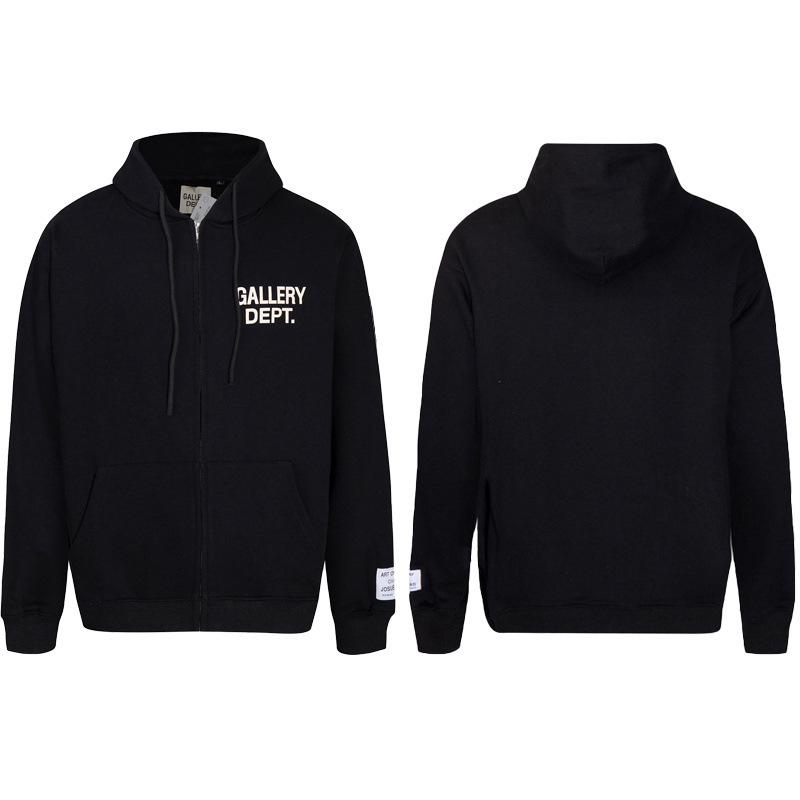 2024 A/W Unisex French Alphabet Logo Zipper Hoodie