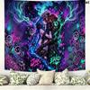 Jinx Wall Tapestry Aesthetic Wall Hanging Printed Fabric Blanket Decorative Tapestries for Bedroom Living Room Home Decor