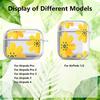 Clear Earphone Cases Cover Case For Airpods Pro3 3 4 Pro 2 Pro2 1 Blue Yellow Flowers