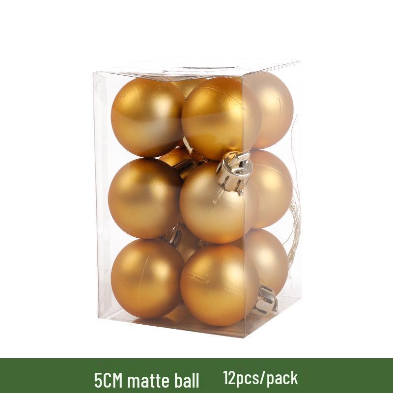 Christmas Tree Decorations: 3-10cm Electroplated Golden Plastic Balls