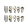 Type 24 Nail Art Nail Pads Stacked Diamond Heavy Craft Fake Nail Pads Finished Ballet Nail Wearing Nail